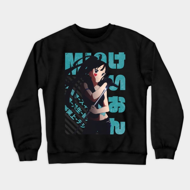 K-ON ! - Mio Akiyama Crewneck Sweatshirt by Recup-Tout